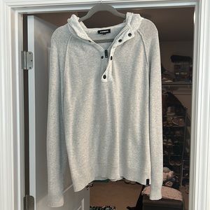 Express Men’s XL quarter zip pullover hoodie.